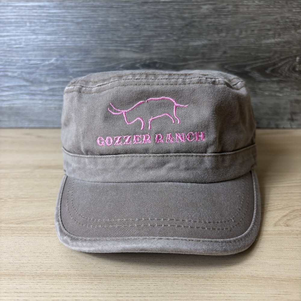 Gozzer Ranch Hat Cap Strap Back Embroidered Cadet Army Cap Outdoors Womens